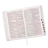 KJV Gift and Award Bible White Red Letter Edition Imitation Leather - Thumbnail 2