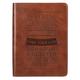 Journal: Be Strong & Courageous , Tan, Handy-Sized (Josh 1:9) Imitation Leather - Thumbnail 0