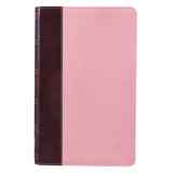 KJV Giant Print Bible Pink/Brown Red Letter Edition Imitation Leather - Thumbnail 0