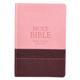KJV Large Print Thinline Bible Brown Pink Red Letter Edition Imitation Leather - Thumbnail 0