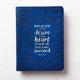 Journal: May He Give You the Desire of Your Heart Navy/Floral, Handy-Sized (Psalm 20:4) Imitation Leather - Thumbnail 4