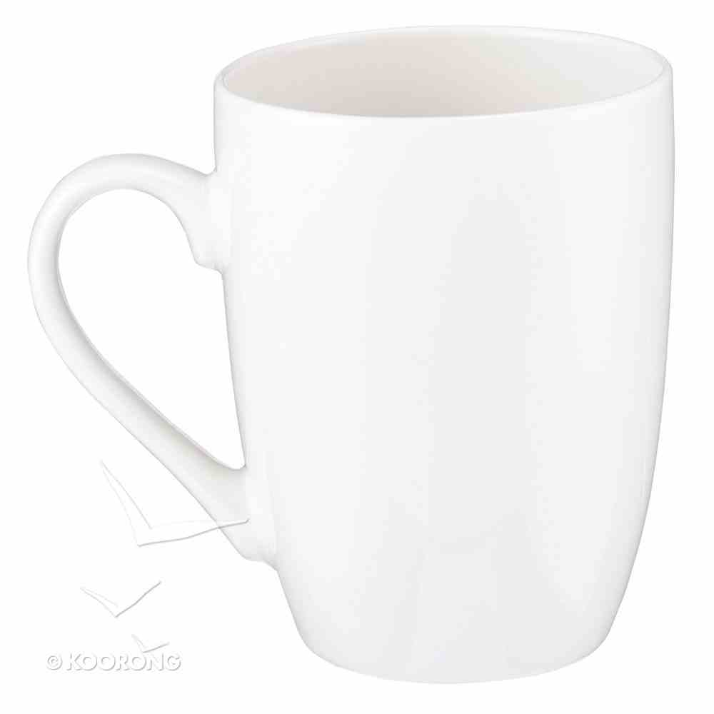 Ceramic Mug: Rejoice in Hope, White/Gold Foiled Homeware