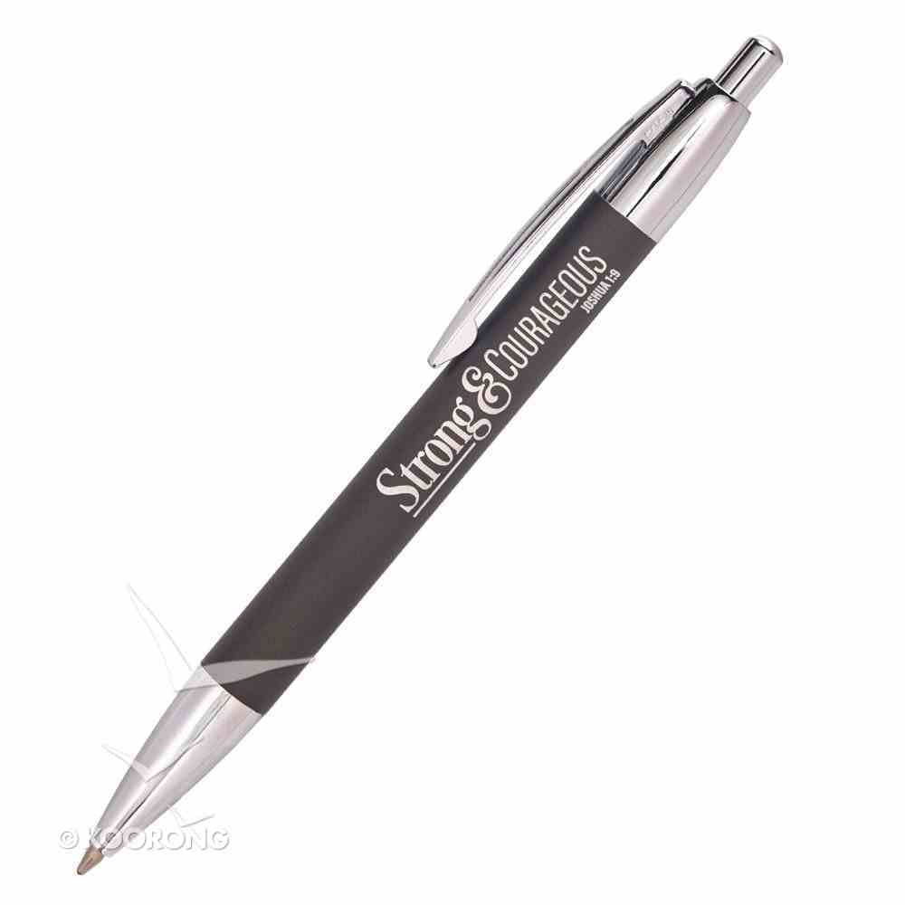 Classic Pen: Strong & Courageous, Black, (Joshua 1:9) Stationery