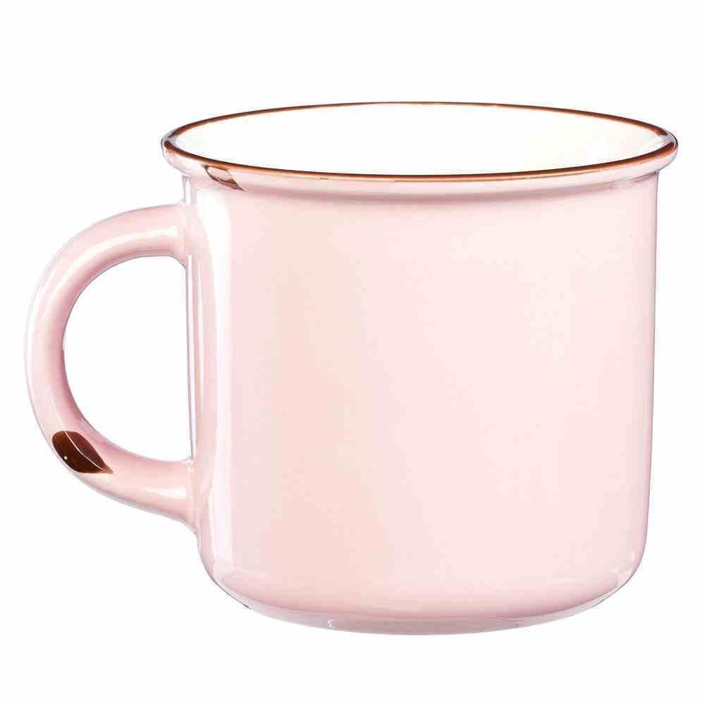 Camp Style Ceramic Mug: Be Still and Know....Pink/White (Psalm 46:10) Homeware