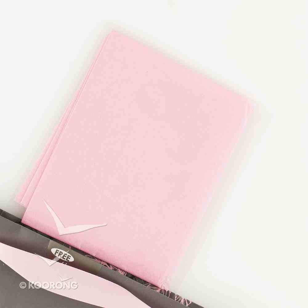 Gift Bag Xlarge: Strength & Dignity, Pink/Grey (Proverbs 31:25) Stationery