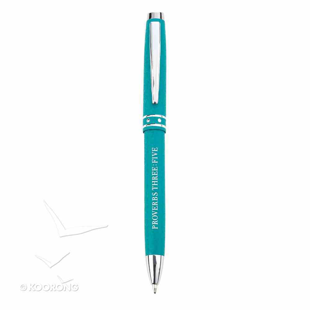 Ballpoint Hologram Pen: Trust in the Lord, Blue/Gold Stationery