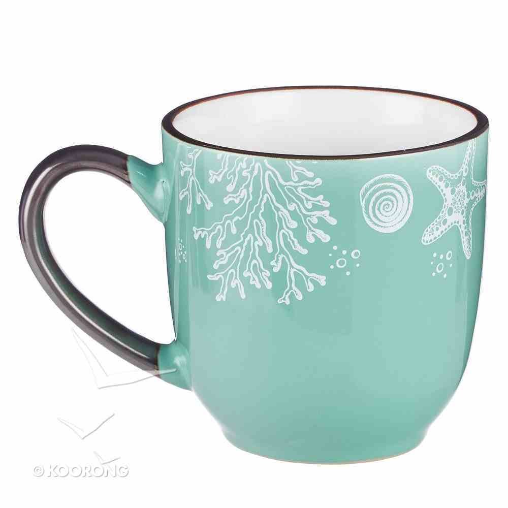 Ceramic Mug: Give You Rest Collection, Blue/White (Matthew 11:28) (330ml) Homeware
