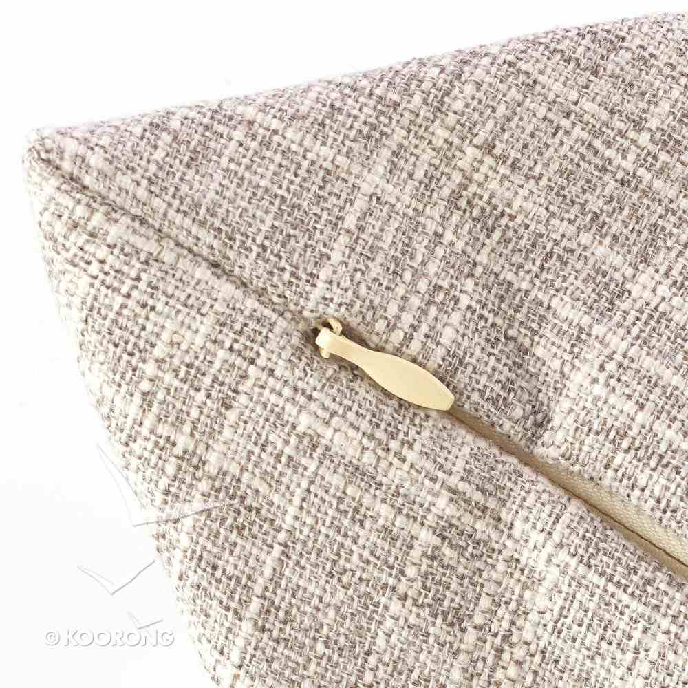 Square Pillow: I Will Give You Rest, Sand (Matthew 11:28) Soft Goods