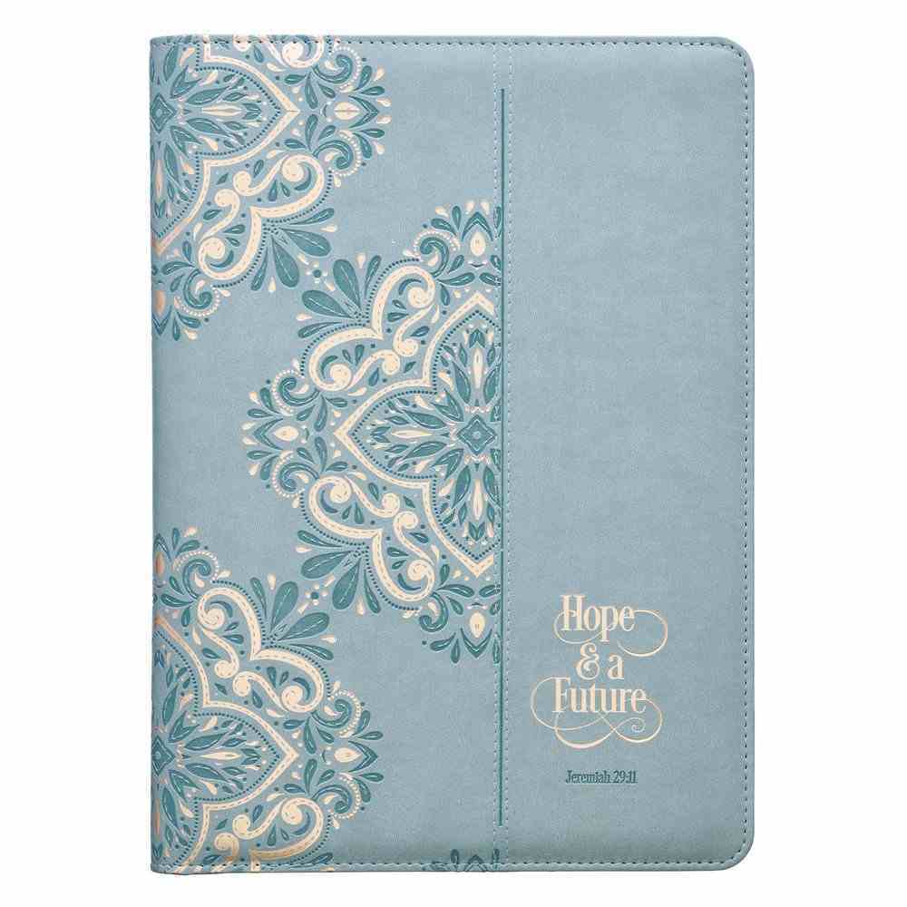 Folder: Hope & a Future Teal, Pen and Notepad Included (Jer 29:11) (Hope And A Future Collection) Imitation Leather
