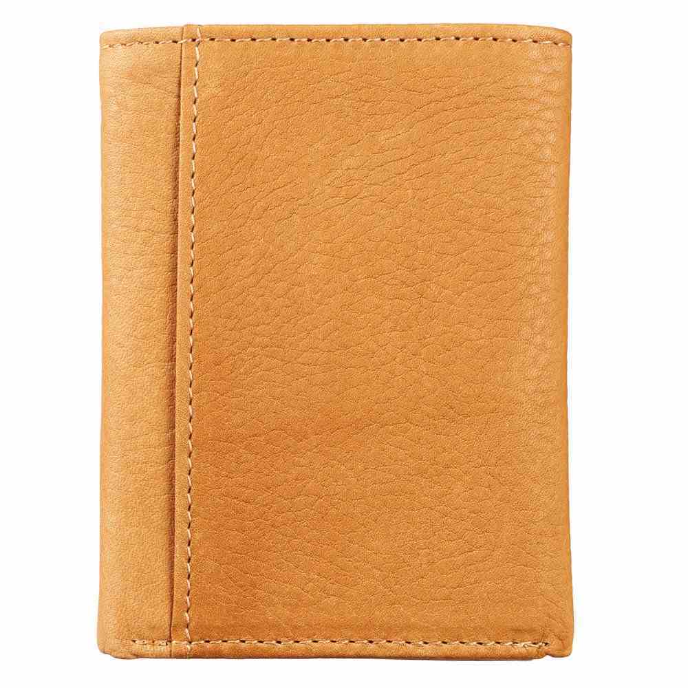 Mens Genuine Leather Wallet: On Wings Like Eagles Soft Goods