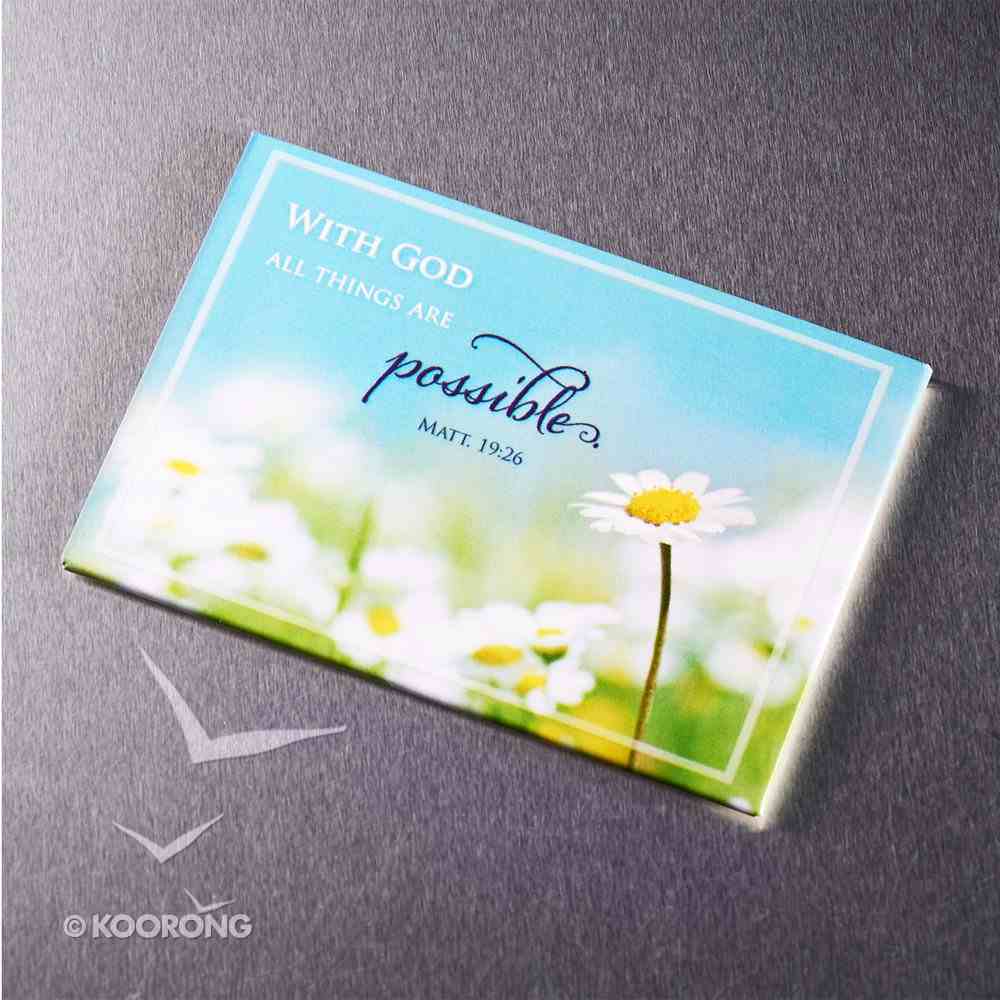 Magnet With a Message: With God All Things Are Possible (Matt 19:26) Novelty