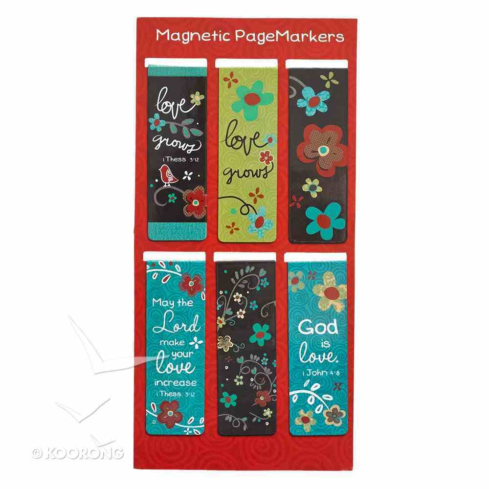 Bookmark Magnetic: Love Never Fails (1 Cor 13) (Set Of 6) Stationery