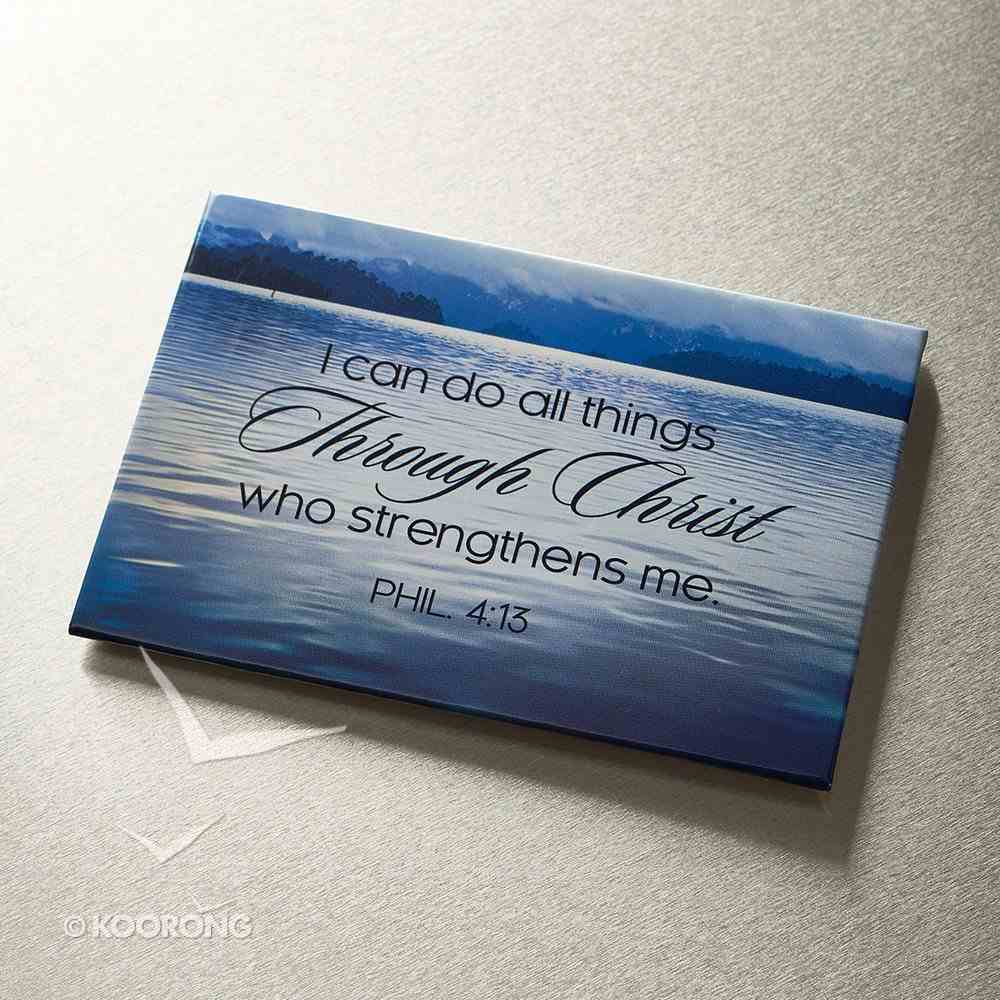 Magnet With a Message: I Can Do All Thing Through Christ Who Strengthens Me (Phil 4:13) Novelty