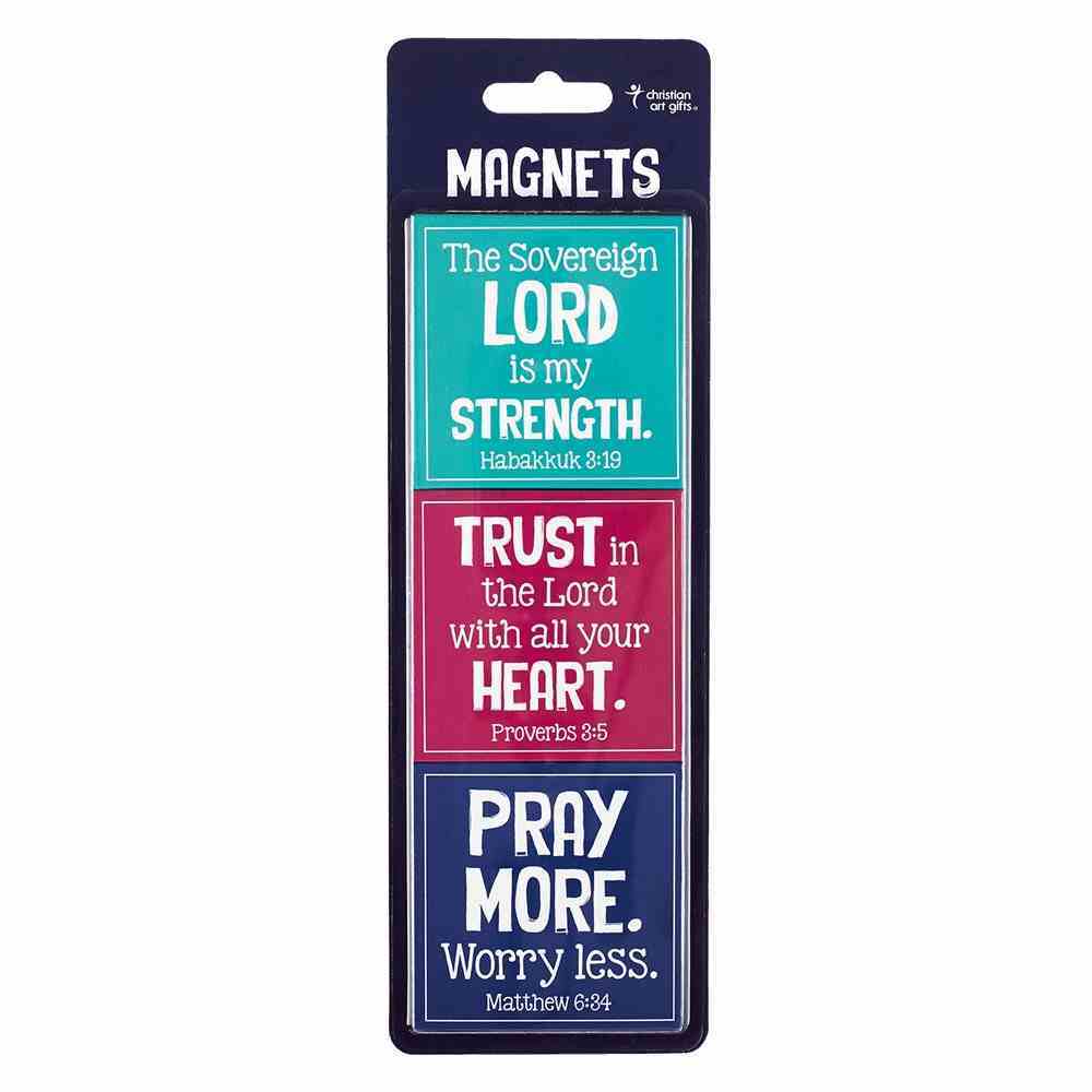 Magnet Set of 3: Sovereign Lord (Hab 3:19) Novelty