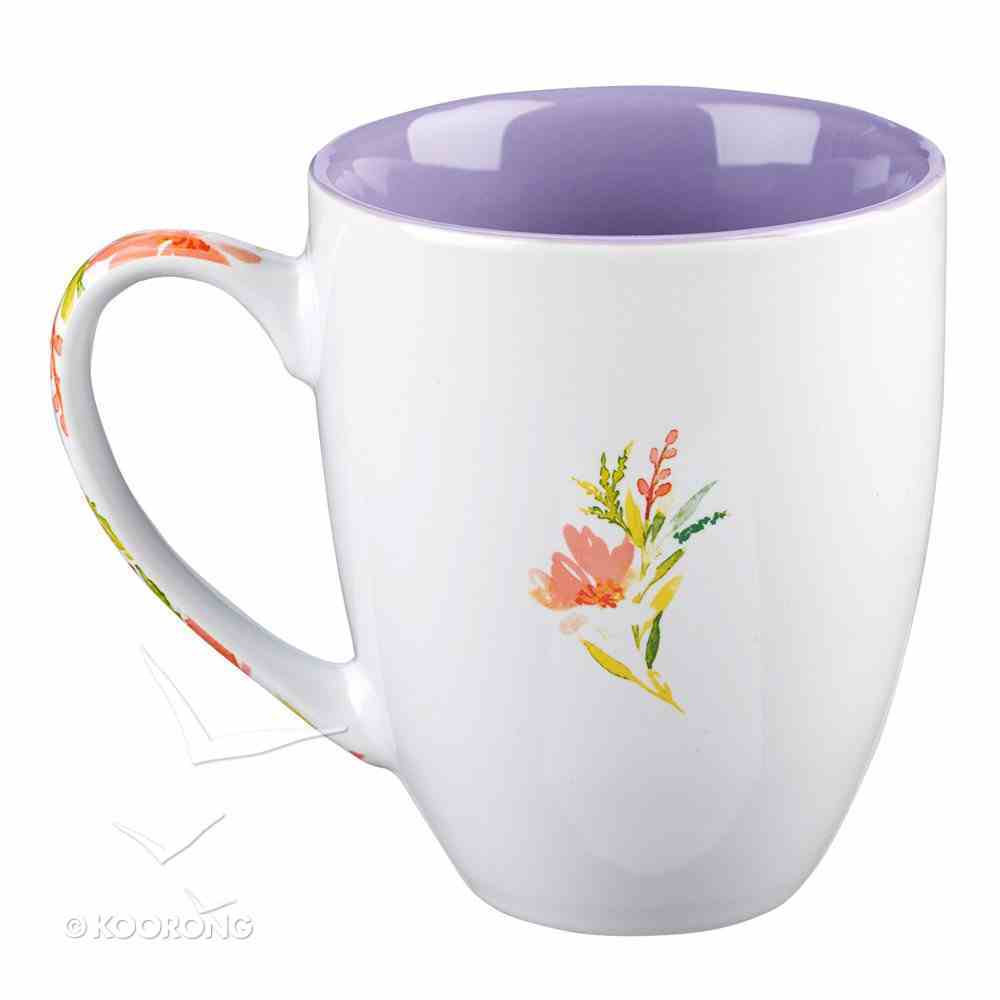 Ceramic Mug: Give Me Jesus (Colored Wreath) Purple/White (444ml) Homeware