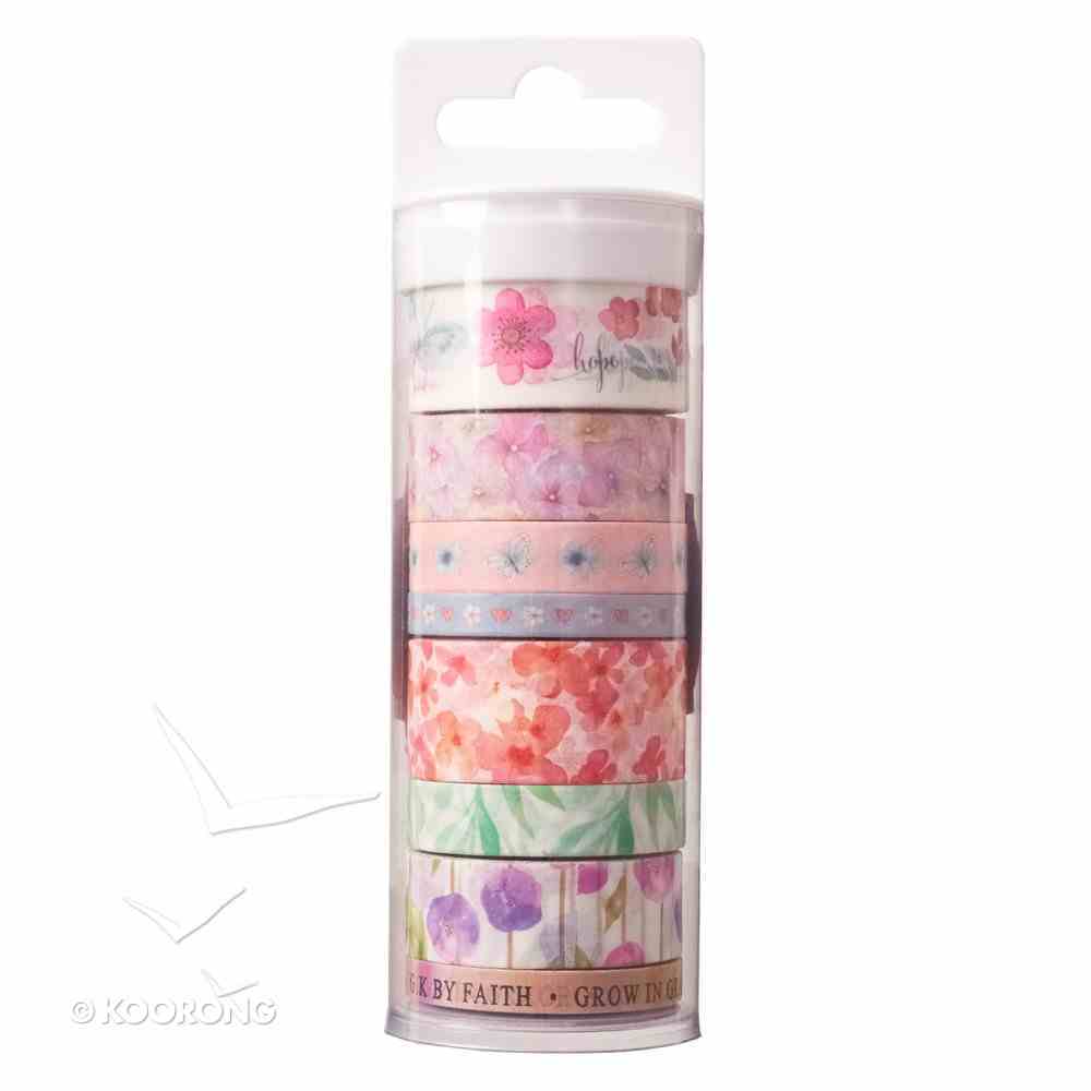 Washi Tape Set 8pc: Floral Stationery