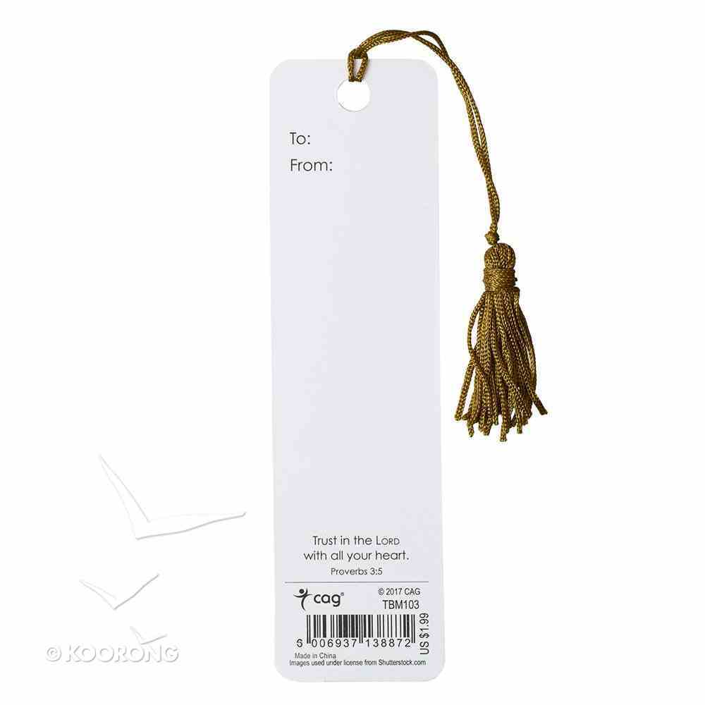 Bookmark With Tassel: For I Know the Plans I Have For You, Floral Stationery