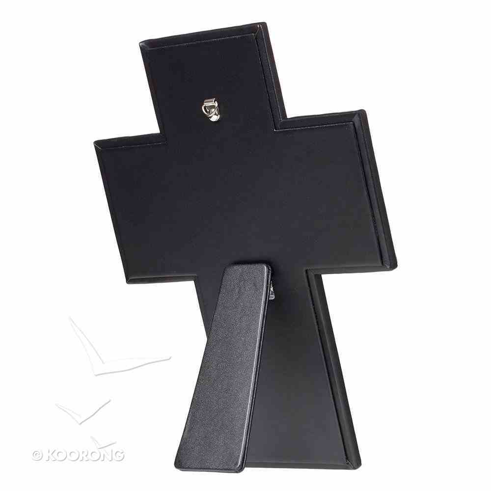 Desktop Cross: Faithful Servant (Navy/brown) Homeware