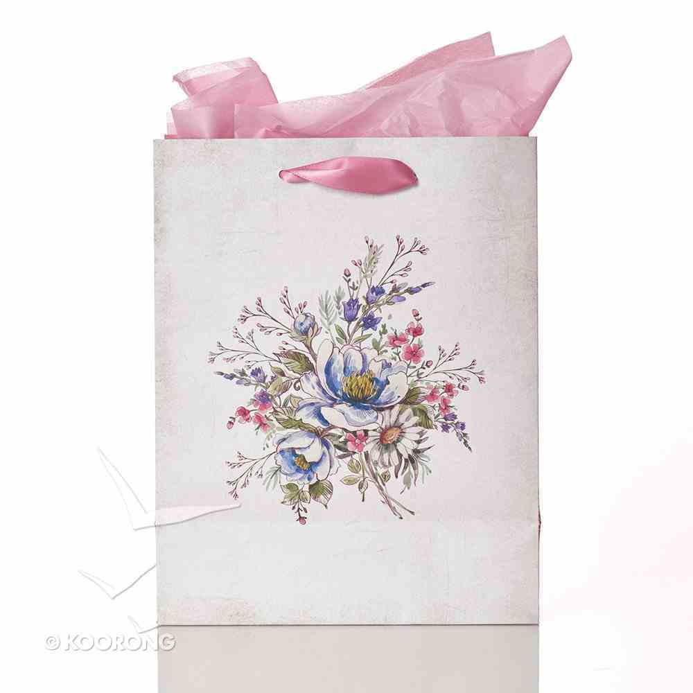 Gift Bag Medium: Grace Upon Grace, Floral Stationery