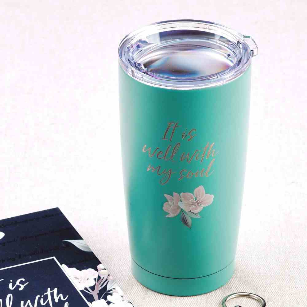 Stainless Steel Mug : It is Well, Teal (591ml) (It Is Well Collection) Homeware