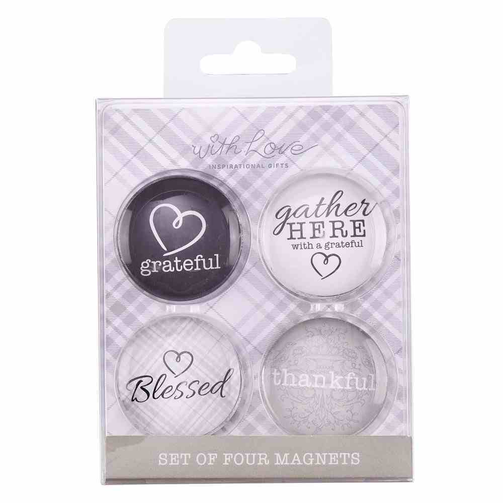Glass Magnet Set of 4: Gather Here (Gather Here Collection) Novelty