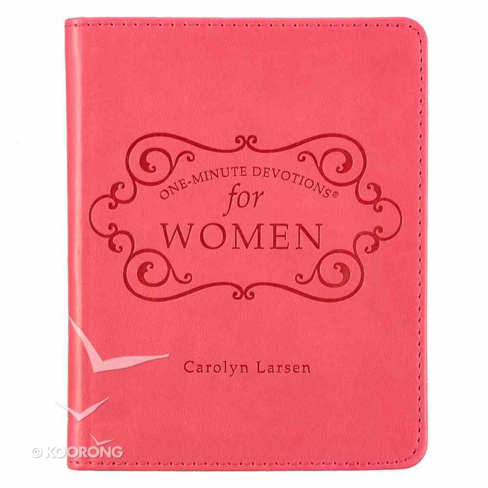 One Minute Devotions: For Women Pink Luxleather Imitation Leather