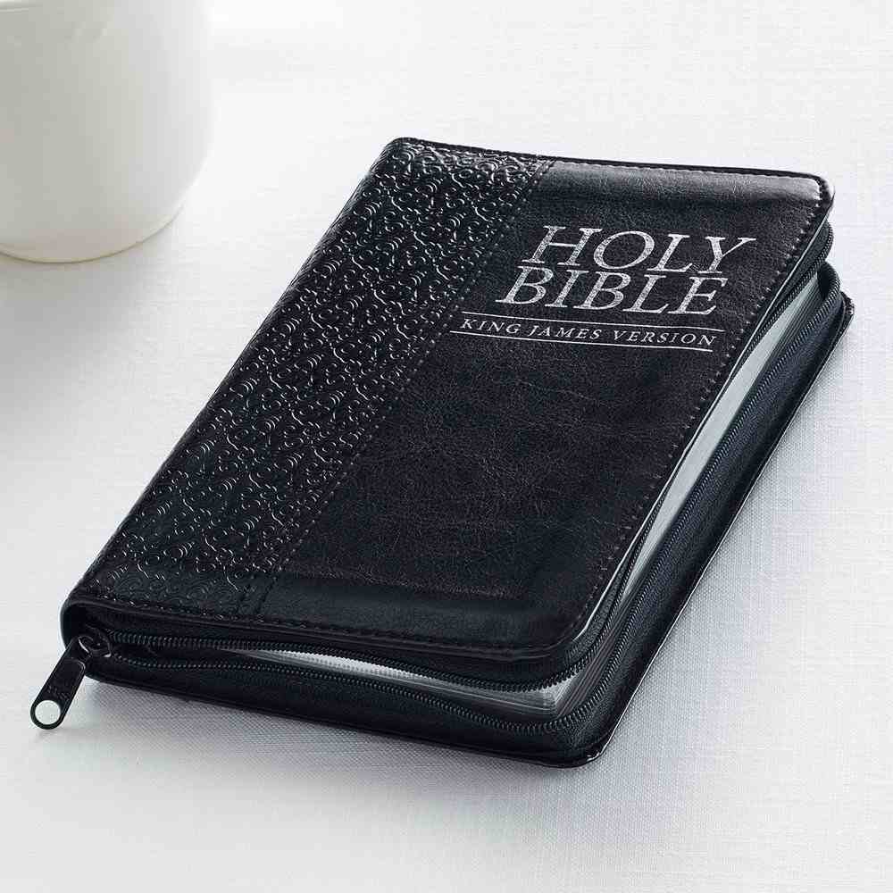 KJV Holy Bible Pocket Zippered Black Red Letter Edition | Koorong