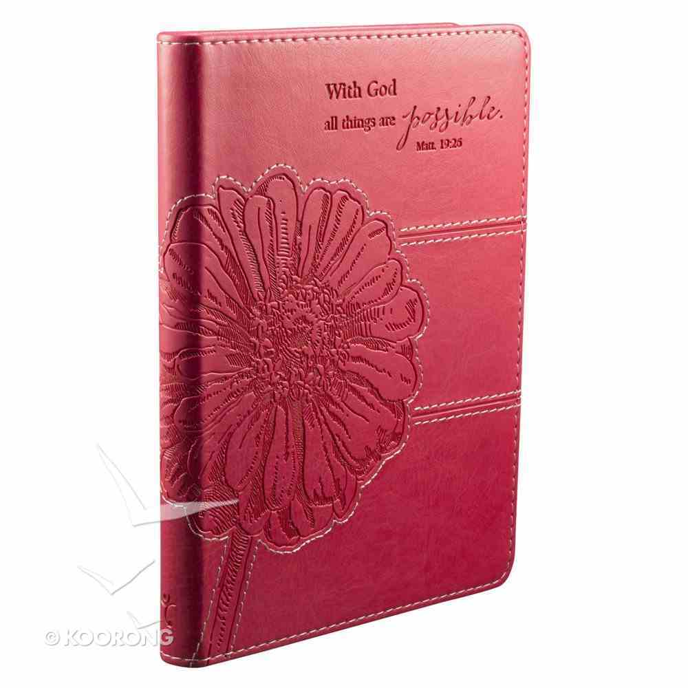 Journal: With God All Things Are Possible Pink, Handy-Sized Imitation Leather