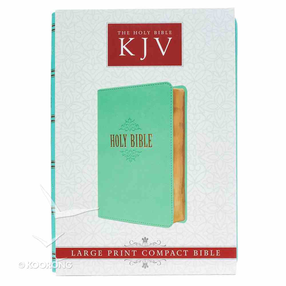 KJV Compact Large Print Teal Red Letter Edition Imitation Leather