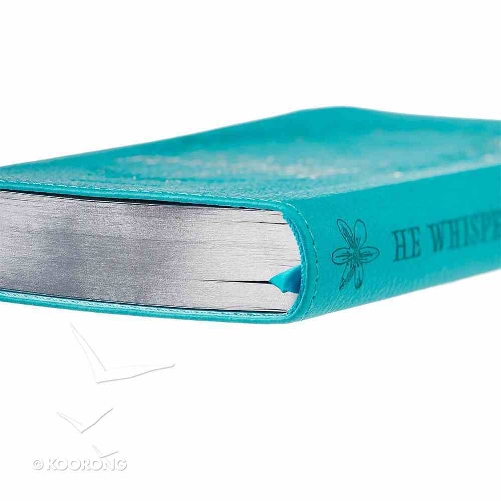 He Whispers Your Name: 365-Day Devotional, Turquoise With Ribbon Marker Imitation Leather