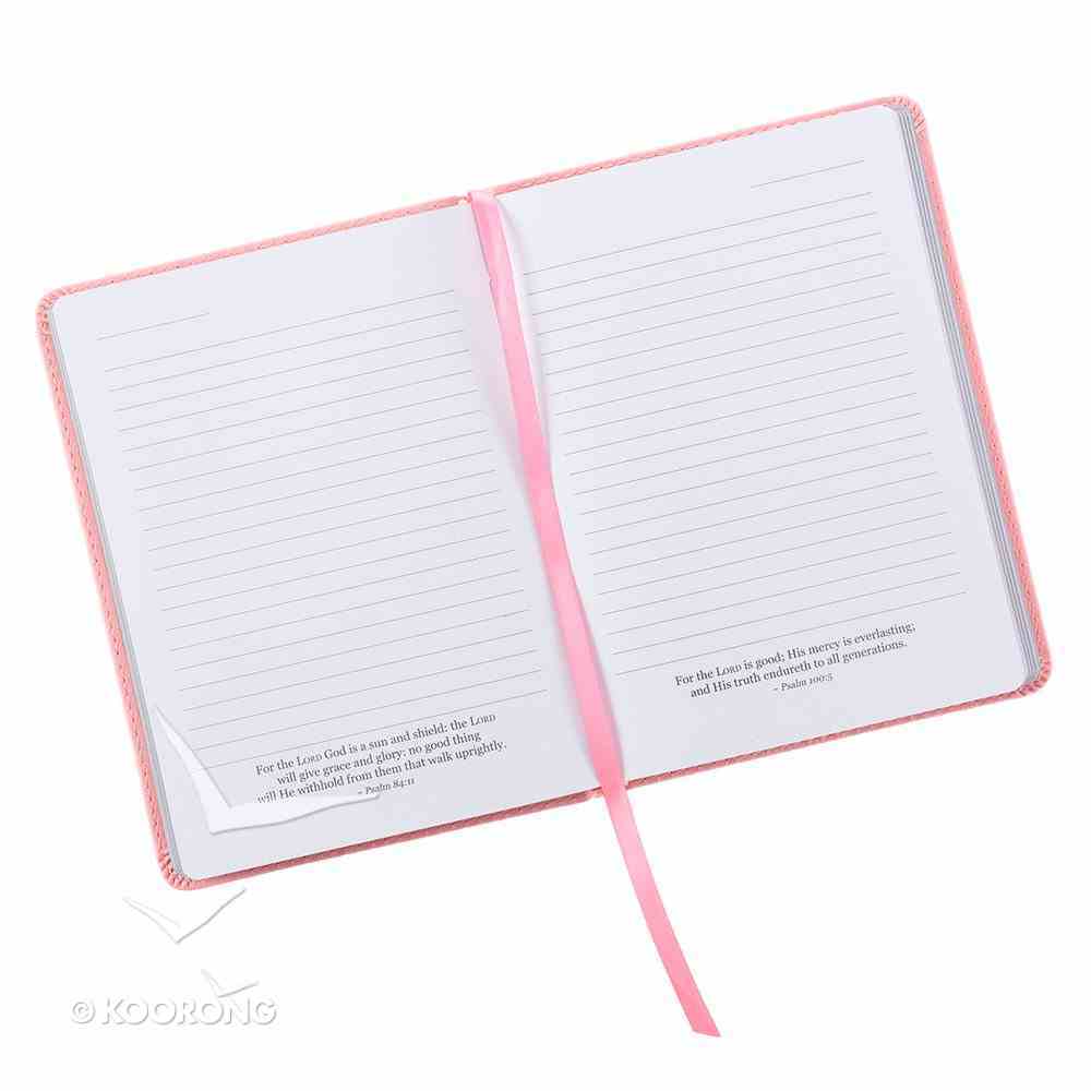 Journal: Grace Upon Grace, Pink/Floral, Handy-Sized Imitation Leather