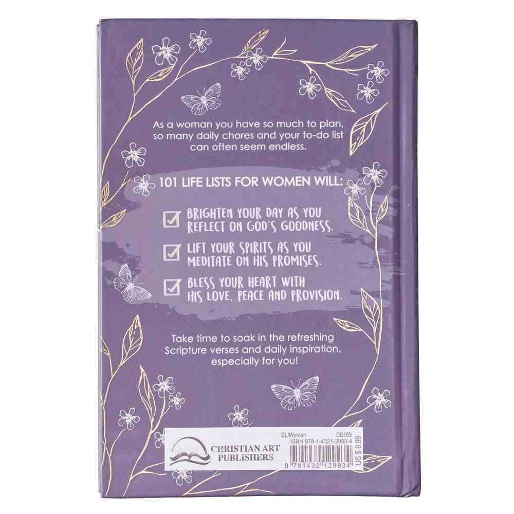 Life Lists For Women: 101 Inspirational Thoughts For Women of Faith Hardback