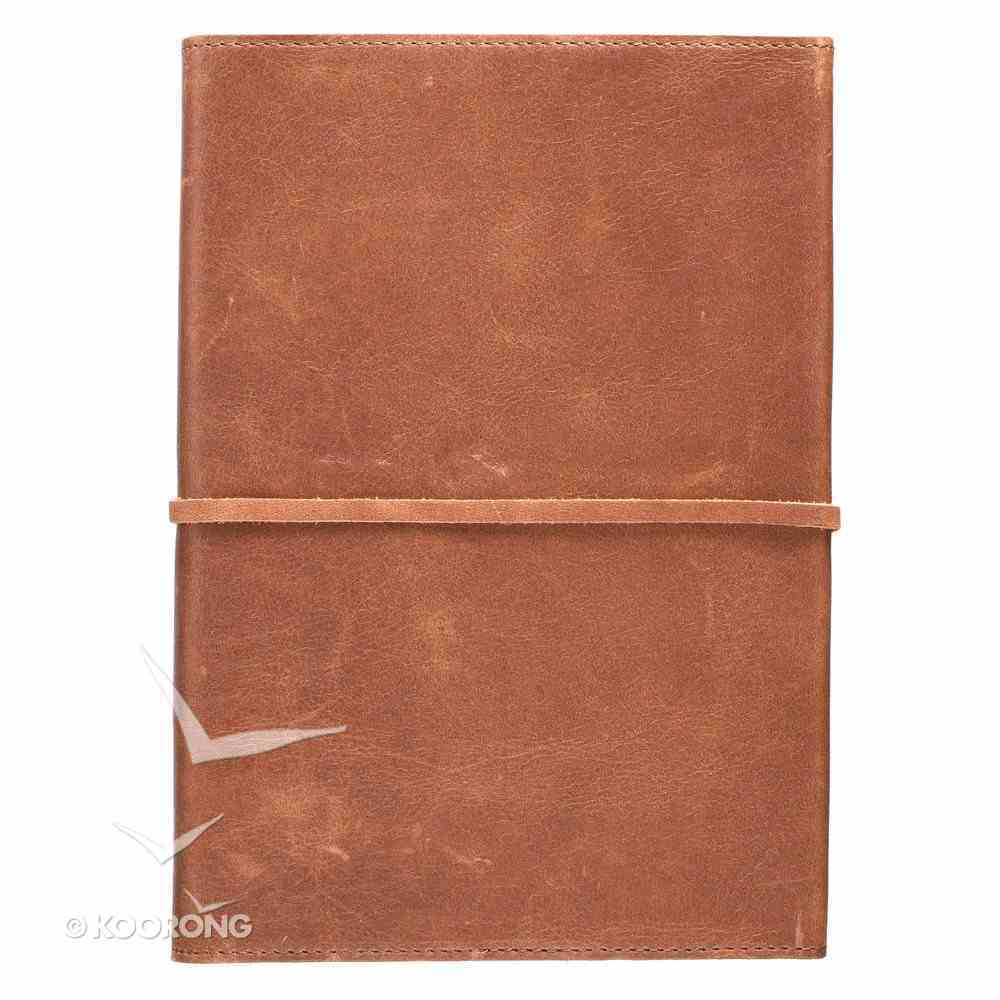 Journal: Genuine Leather With Wrap Closure Genuine Leather
