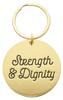 Metal Keyring in Tinbox: Strength & Dignity, Pink Flowers (Proverbs 31:25) Novelty - Thumbnail 0