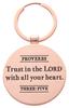 Metal Keyring in Tinbox: Trust in the Lord, Pink Floral (Proverbs 3:5) Novelty - Thumbnail 1
