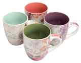 Ceramic Mugs 325ml: Floral Inspirations (Set Of 4) Homeware - Thumbnail 2