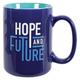 Ceramic Mug: Hope and Future Navy/Light Blue (Jer 29:11) Homeware - Thumbnail 0