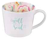 Ceramic Mug It is Well, White With Interior Design (384ml) (Well With My Soul Collection) Homeware - Thumbnail 0