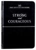 Strong and Courageous: 365 Daily Devotions For Fathers (Black) Imitation Leather - Thumbnail 0