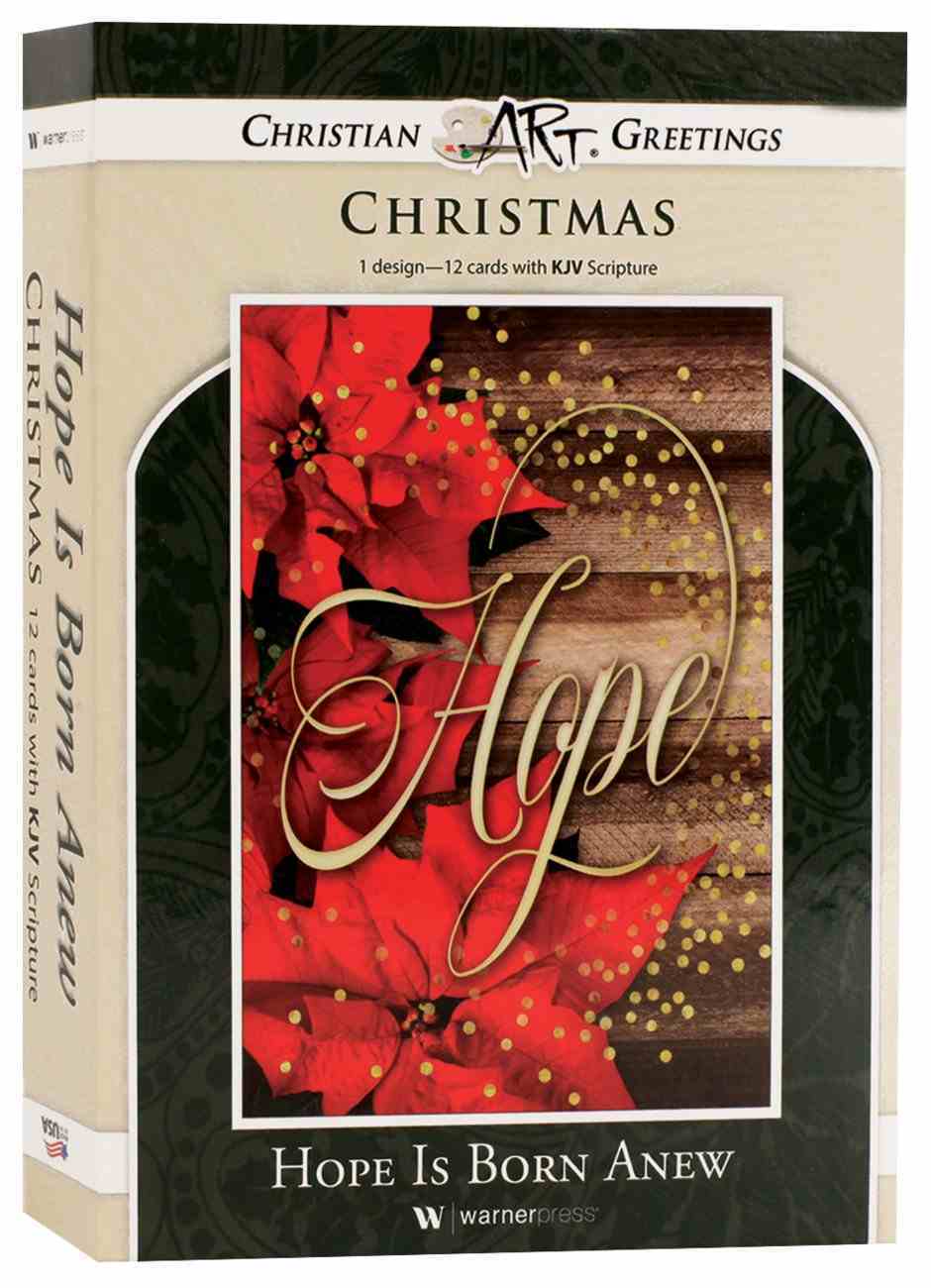 Christmas Boxed Cards: Hope is Born Anew, (Rom 13:15 Kjv) Box