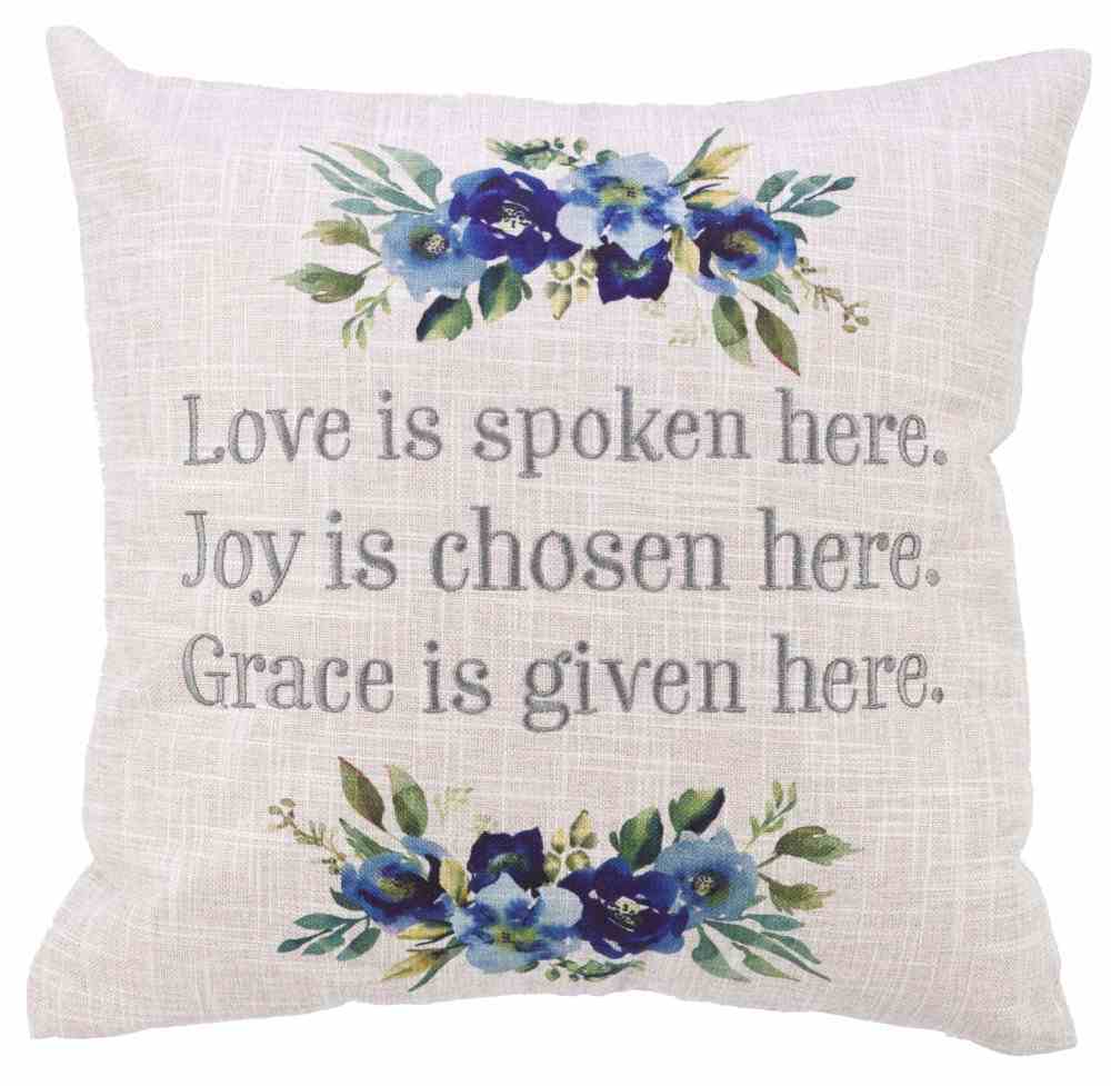 Square Pillow: Love Joy Grace, Floral (Love Joy Grace Collection) Soft Goods