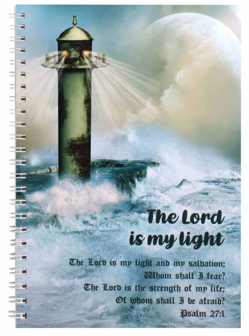 Spiral Softcover Journal: Lighthouse, the Lord is My Light Spiral