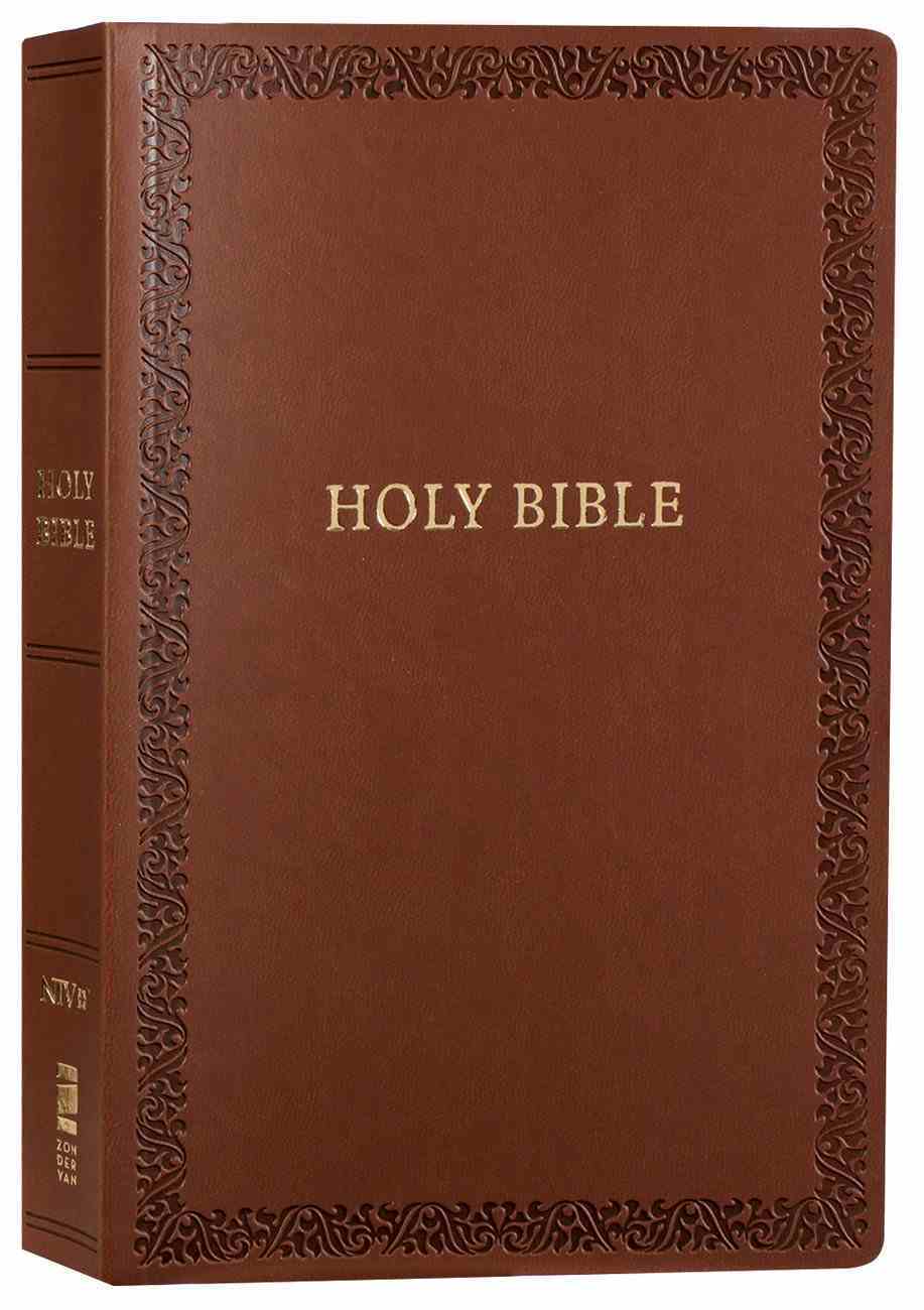 NIV Holy Bible Soft Touch Edition Brown (Black Letter Edition) Premium Imitation Leather