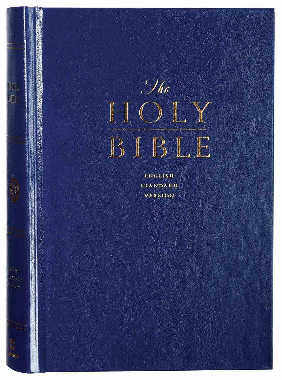 ESV Premium Pew and Worship Bible Blue (Black Letter Edition) Hardback
