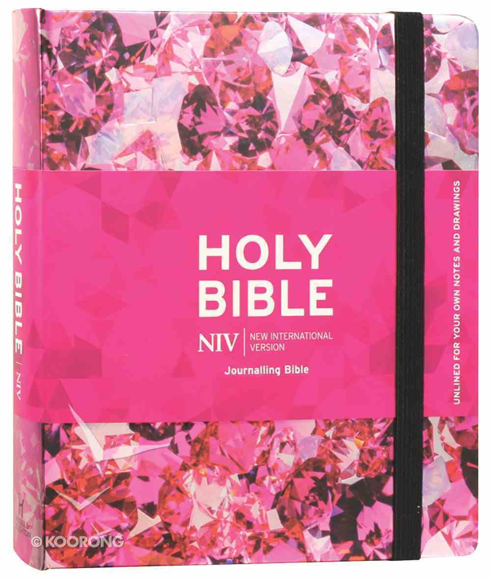 NIV Journalling Bible Ruby With Elastic Closures Hardback