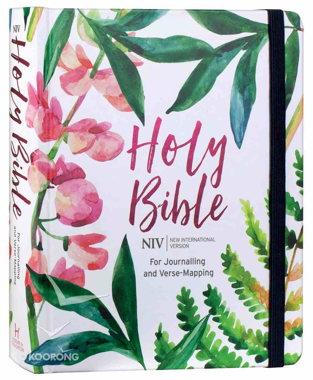 NIV Verse Mapping Bible Floral Pink Hardback