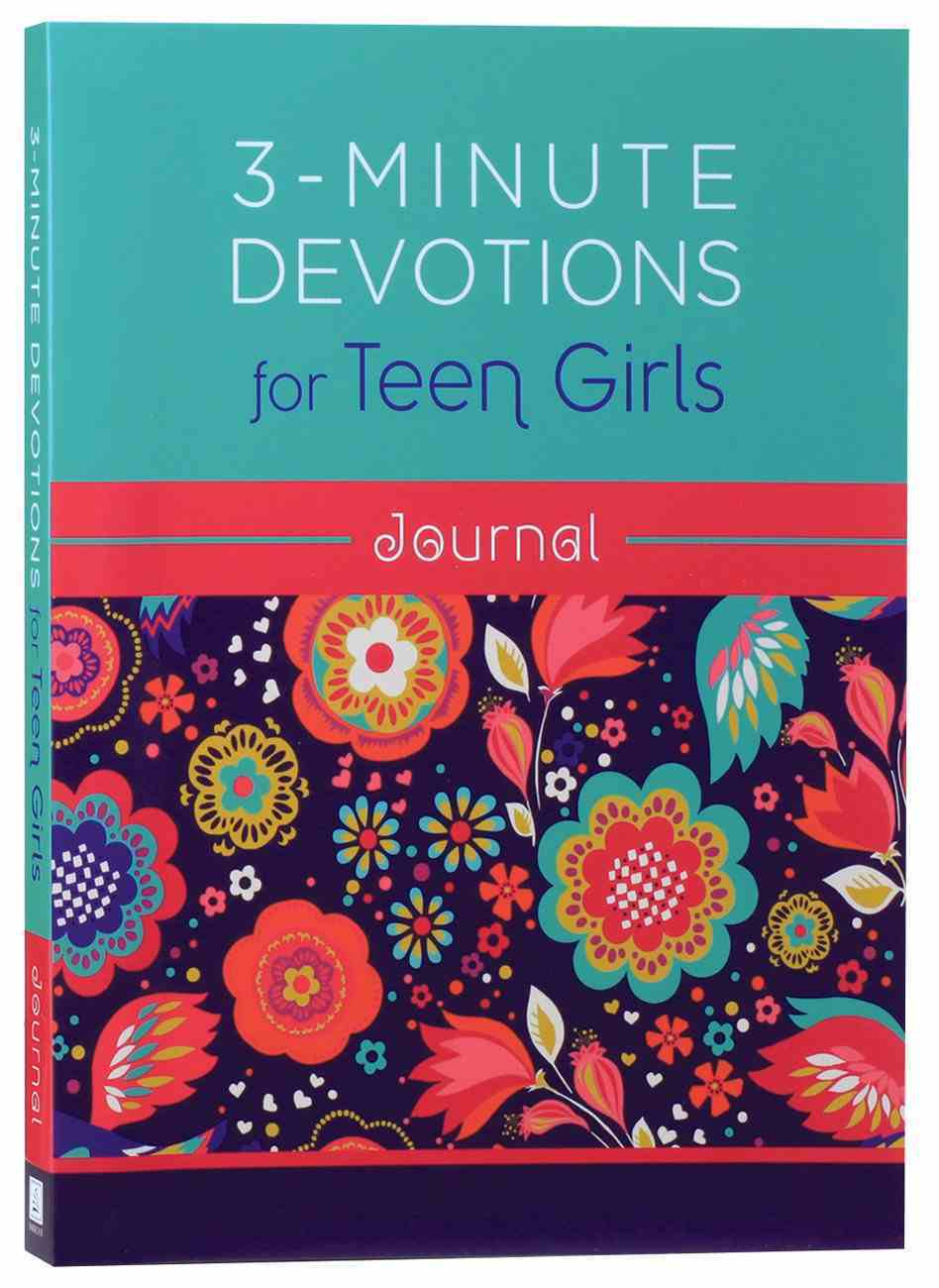3-Minute Devotions For Teen Girls Journal (3 Minute Devotions Series) Spiral