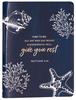 Journal: Give You Rest Collection Navy/White, Slimline (Matthew 11:28) Imitation Leather - Thumbnail 0