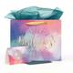 Gift Bag With Card: Birthday, Teal Watercolour Stationery - Thumbnail 0