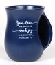 Ceramic Handwarmer Mug: Blessed, Blue, Philemon 1:7 Homeware - Thumbnail 1